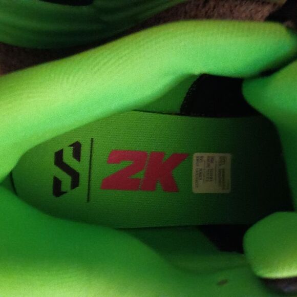 Puma Scoot Zeros 2K PUMA Black/Fluo Green 309841-01 Basketball Mens Sz 14 NIB - Picture 5 of 9